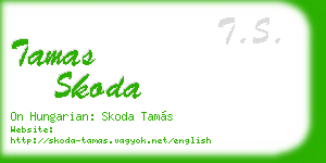 tamas skoda business card